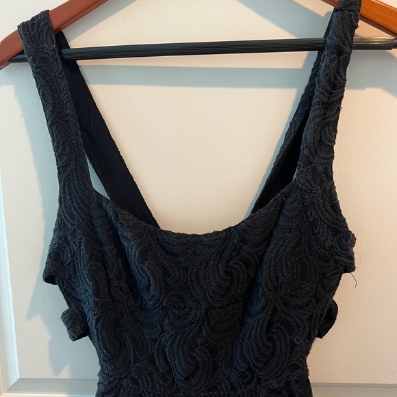 Free People Turn Back Time Black Lace Dress Size 6 - Picture 4 of 15